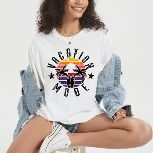 Simply Sage Market Vacation Mode Circle Garment Dyed Tee - 1 of 4