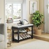 SEVOBAL Shoe Racks Entryway Shoe Storage with Adjustable Shelves Hassle Free Assembly for Living Spaces, Black, 27.5"*11"*17.5" - 3 of 4