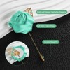 Unique Bargains Ribbon Alloy Outdoor Irregular Flower Lapel Pin 24 Pcs - 2 of 4