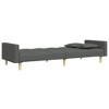 vidaXL Sofa Bed Dark Grey Polyester Fabric 2-seater - 4 of 4