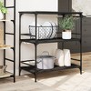 vidaXL Kitchen Trolley Black 39.6 in.x19.7 in.x41.3 in. Engineered Wood - 3 of 4