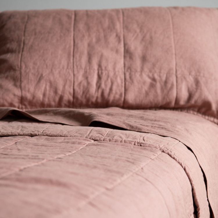 French Linen Box Stitch Quilt | BOKSER HOME, 4 of 8