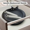 imarku Removable Handle for 8-inch Honeycomb Cast Iron Skillet Pan, Detachable Handle Replacement, Grey - 3 of 4