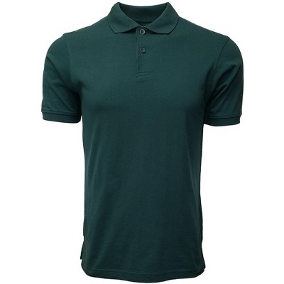 Marquis Men's Forest Green Slim Fit Jersey Polo Shirt, Size - Medium ...