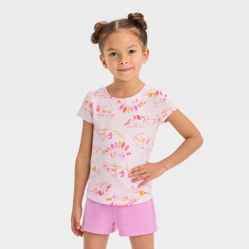 Toddler Girls' Dino Leggings - Cat & Jack™ Pink : Target