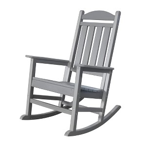Trapper’s Peak Outdoor Rocking Chair Poly Lumber Grain, Steel Frame - 1 of 4