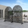 Dovelina Arched Outdoor Privacy Screen Patio Decorative Screens - 2 of 4
