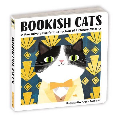 Bookish Cats Board Book - by  Mudpuppy