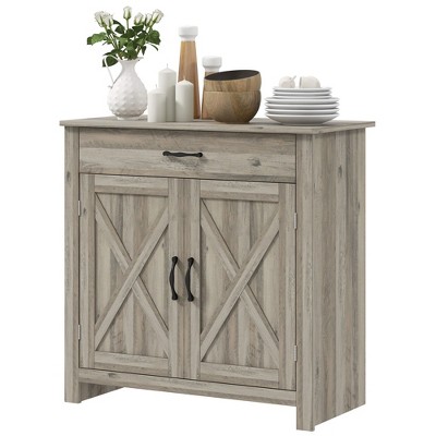 NicBex 2-Door Sideboard Cabinet Minimalist Kitchen Buffet Cabinet with 2 Drawers Small Coffee Bar Cabinet for Kitchen,Living Room