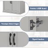 70" Multi-Room Pantry Cabinet w/ Drawer & 4 Doors - Adjustable Shelves, Engineered Wood, Freestanding Cray - 4 of 4