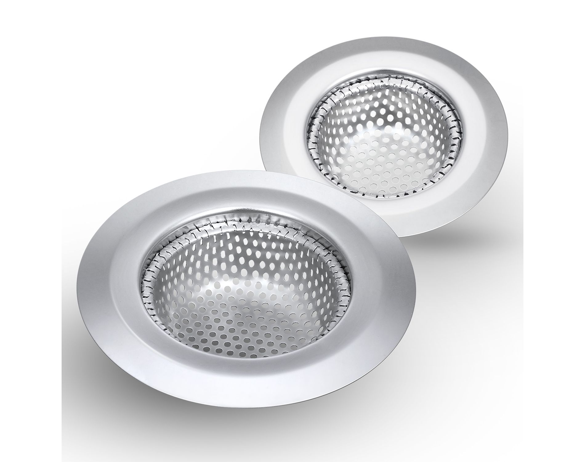 Garnen 2 Pack Kitchen Sink Drain Strainer, Stainless Steel Mesh Sink Strainer Basket, Sink Food Catcher, Shower Drain Hair Catcher For Bathroom, 4.3"