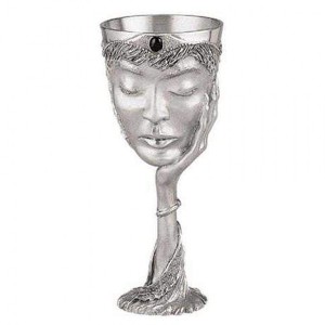 Royal Selangor Hand Finished Sculptors Dream-LORD of The RINGS Collection Pewter GALADRIEL Goblet Gift - 1 of 1