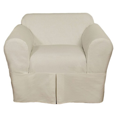 White Wrap Chair Slipcover (2 Piece)