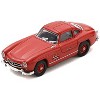 Mercedes-Benz 300 SL Gullwing Coupe Red 1/87 (HO Scale) Diecast Model Car by Schuco - 2 of 3