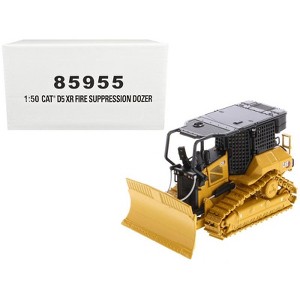 CAT Caterpillar D5 XR Fire Suppression Track Type Dozer Yellow "High Line" Series 1/50 Diecast Model by Diecast Masters - 1 of 4