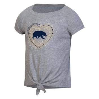 NCAA Cal Golden Bears Girls' Gray Tie T-Shirt