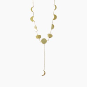 sanctuaire Moon Phases Y Necklace Gold - 1 of 3