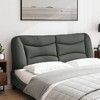vidaXL Headboard Cushion Dark Gray 60.2" Fabric - 3 of 4