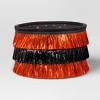 7.5" Halloween Trick or Treat Fabric Basket Orange/Tinsel Black - Hyde and EEK! Boutique™ - 3 of 4
