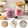 2 Pack 15oz Glass Sugar Container with Spoon and Bamboo Lid, Storage Jar for Coffee Beans, Spice, Tea, Flour - 3 of 4