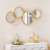 CAVINAS Round Wall Mirrors with Metal Frame,Modern Art Decor Accent Mirror,Decorative Mirror for Living Room,Bedroom,Entryway,Office - 4 of 4