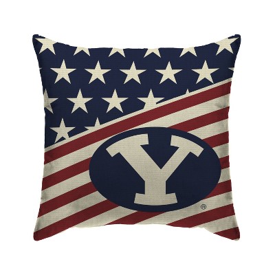 NCAA BYU Cougars Americana Decorative Throw Pillow