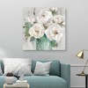 35" x 35" Cottage Whites by Sally Swatland Unframed Wall Canvas - Masterpiece Art Gallery: Botanical Theme, Modern Decor - 4 of 4