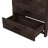 Okak 5-Drawer Dresser with Retro Country Style Easy Buckle Assembly, Smooth Sliding Drawers, Safe Storage for Bedroom - 3 of 4