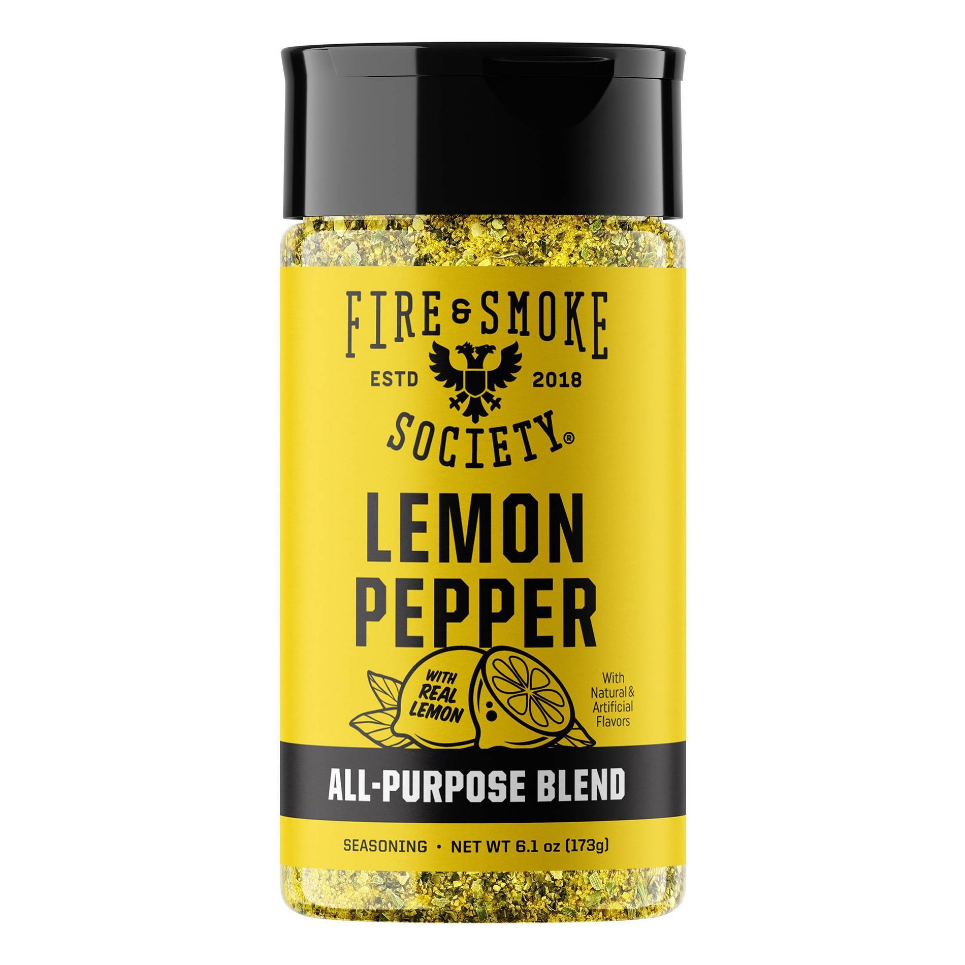Fire & Smoke Society Lemon Pepper All Purpose Spice Blend - 6.1oz