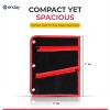 Enday Large Pencil Pouch for 3 Ring Binder, 3-Pocket Flat Pencil Pouch, Zippered Binder Pencil Pouches - 4 of 4