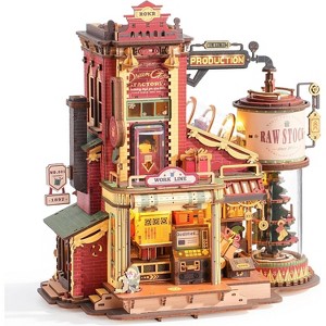 ROKR 3D Puzzle for Adults Factory Wooden Model Kit Luminous