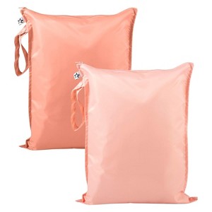 2 Pack Reusable Waterproof Wet Bags, Mess-Proof for Swimsuits, Baby Towels & Beach Essentials - 1 of 4