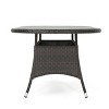 PAGED Wicker Outdoor Dining Table Stylish Patio Table with Tapered Legs for Patio, Deck, Poolside - 2 of 4