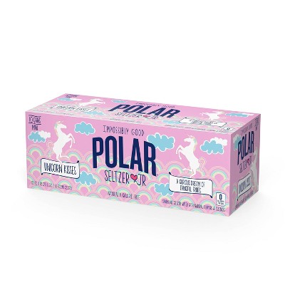 Polar Jrs Unicorn Kisses Sparkling Water - 10pk/7.5 fl oz