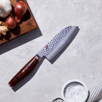 Miyabi Artisan 5.5-inch Stainless Steel Santoku Knife with Rosewood Handle