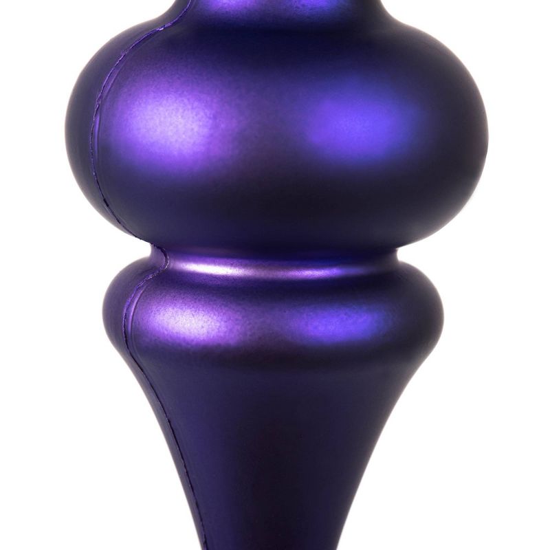 Vickerman 14&#34; Purple Matte Finial UV Coated Drilled Cap, 3 of 4