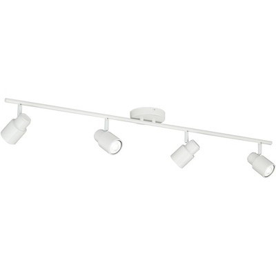 Melson White 4-Head LED Ceiling Track Light Fixture