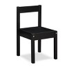 FURNIinspire Kids Table Sets 3 Piece Solid Wood Kids Table With 2 Chairs, Toddler Table And Chairs For Living Room, Nursery, Black, 25"*19"*18" - 4 of 4