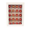Craftoutlet.Com 1.25 In Red Noel Ornament Set Gold Filigree Tree Ornament Sets - 2 of 3