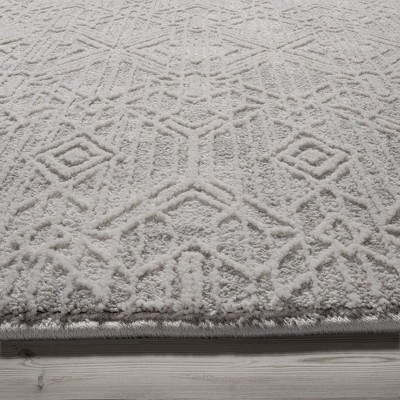 Ethan Marion 8' x 10' Gray Synthetic Reversible Area Rug