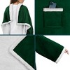 PAVILIA Wearable Blanket with Sleeves for Women Men Adults, Warm Soft Plush Snuggle Pocket Sleeved TV Throw - 3 of 4