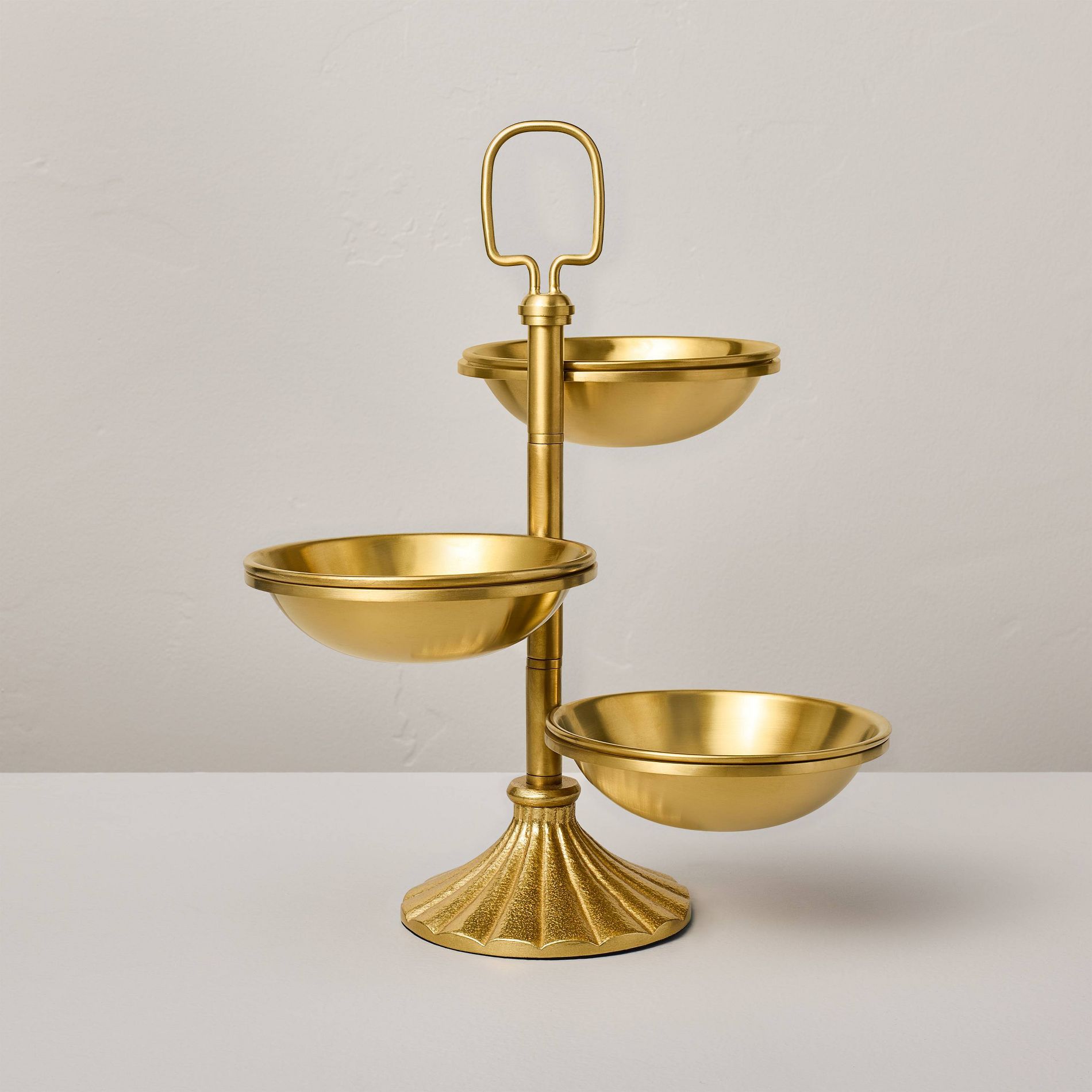Brass Tiered Snack Serving Bowls - Hearth & Hand™ with Magnolia
