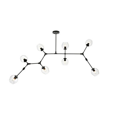 Elegant Lighting Cavoli 8 - Light Chandelier in  Black