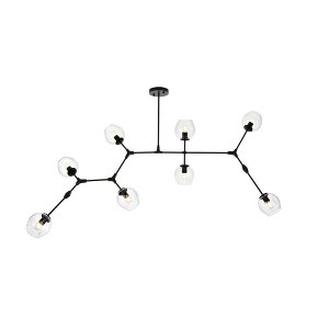 Elegant Lighting Cavoli 8 - Light Chandelier in  Black - 1 of 4