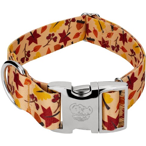 Country Brook Petz Deluxe Fall Foliage Dog Collar - Made in The U.s.a., Large