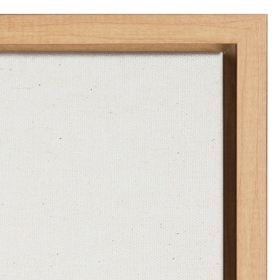 Natural Linen Textured Canvas Botanical Flower Vase Art Set