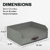 Bigso Walter Letter Tray for A4 or Letter Size Documents - Paper Tray Organizer for Desk with Storage Drawer and Rubber Feet - 2 of 4