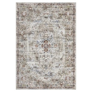 COZONY Washable Runner Rug, Stain Resistant Vintage Carpet with Non-Slip Backing for Hallway & Kitchen - 1 of 4