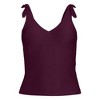 Lands' End Women's Ottoman Rib Tie Shoulder Tankini Top - 3 of 4