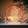 13"H Sullivans Christmas LED Candle Ring, Red, Indoor Christmas Decor - 3 of 4